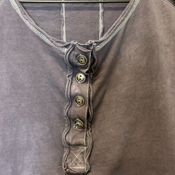 Free People Melodi Henley in Blue Quarry Women’s Size XS - Picture 8 of 13